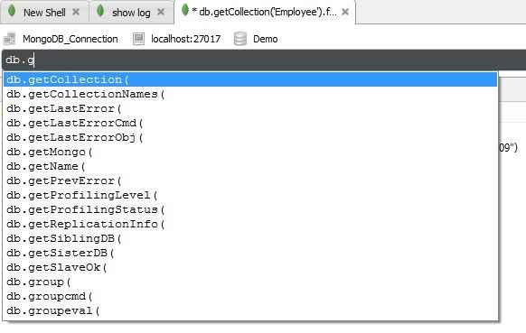 autocomplete for database